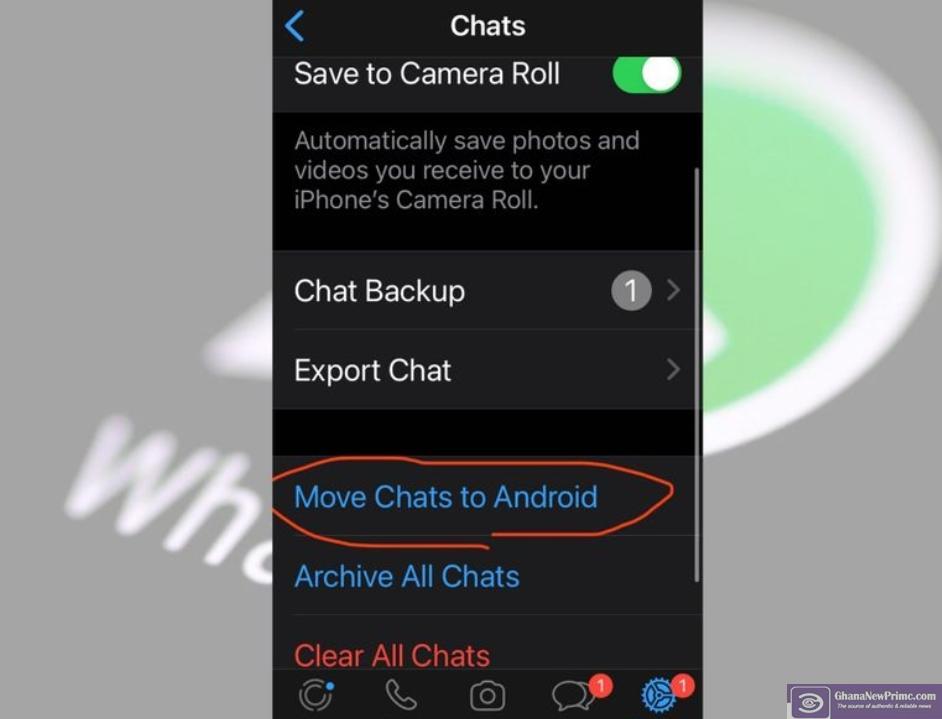 MOVE IOS CHATS TO ANDROID: