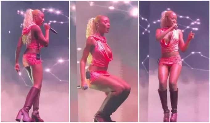 Ayra Starr tight outfit on stage sparks social media outrage