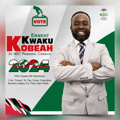 NDC Presidential Candidate Hopeful Ernest Kwaku Kobeah