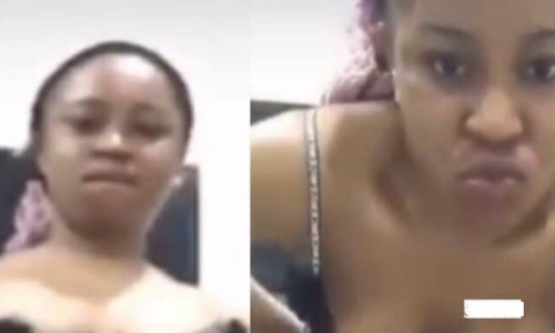 Female SHS student goes n@k£d on IG Live to beg for views and followers
