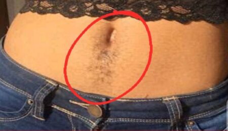 As A Woman If You Have Hair On This Part Of Your Belly, This Is What It Means
