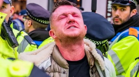 Tommy Robinson charged after arrest at antisemitism march in London