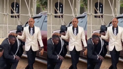 See how church members welcome their pastor